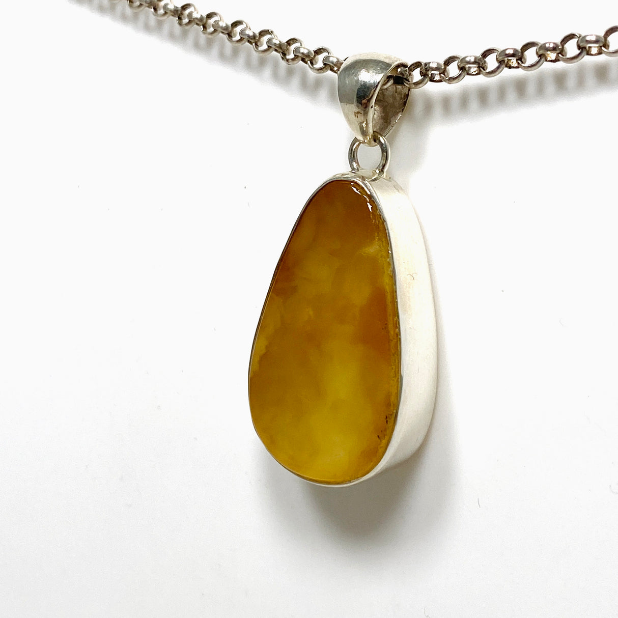 Natural Amber Teardrop Pendant KPGJ4341