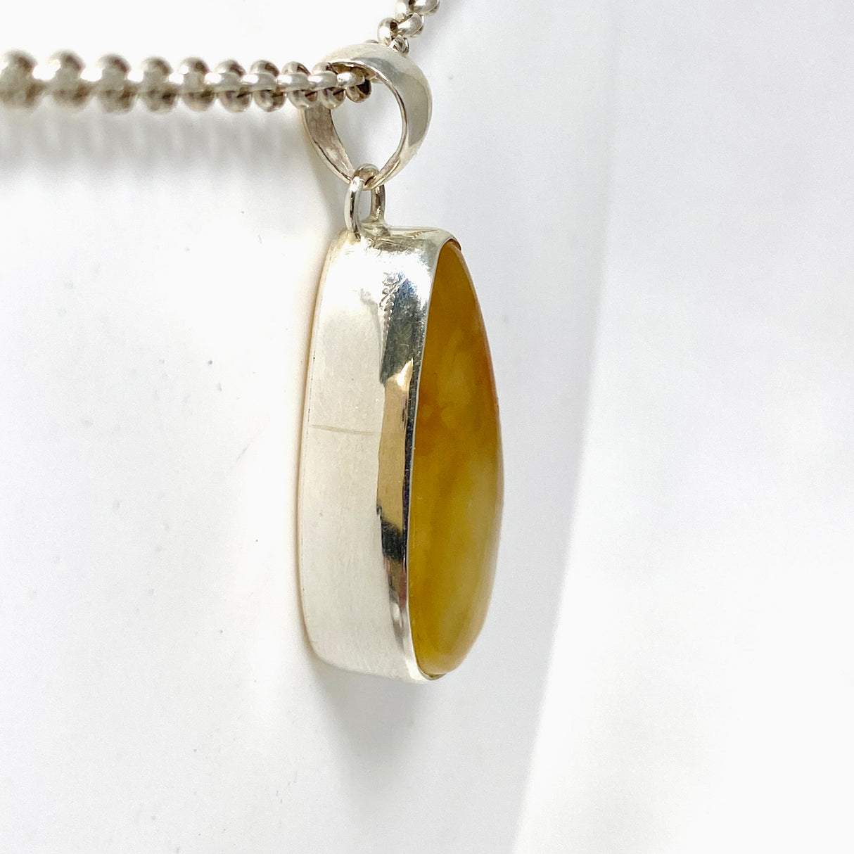 Natural Amber Teardrop Pendant KPGJ4341