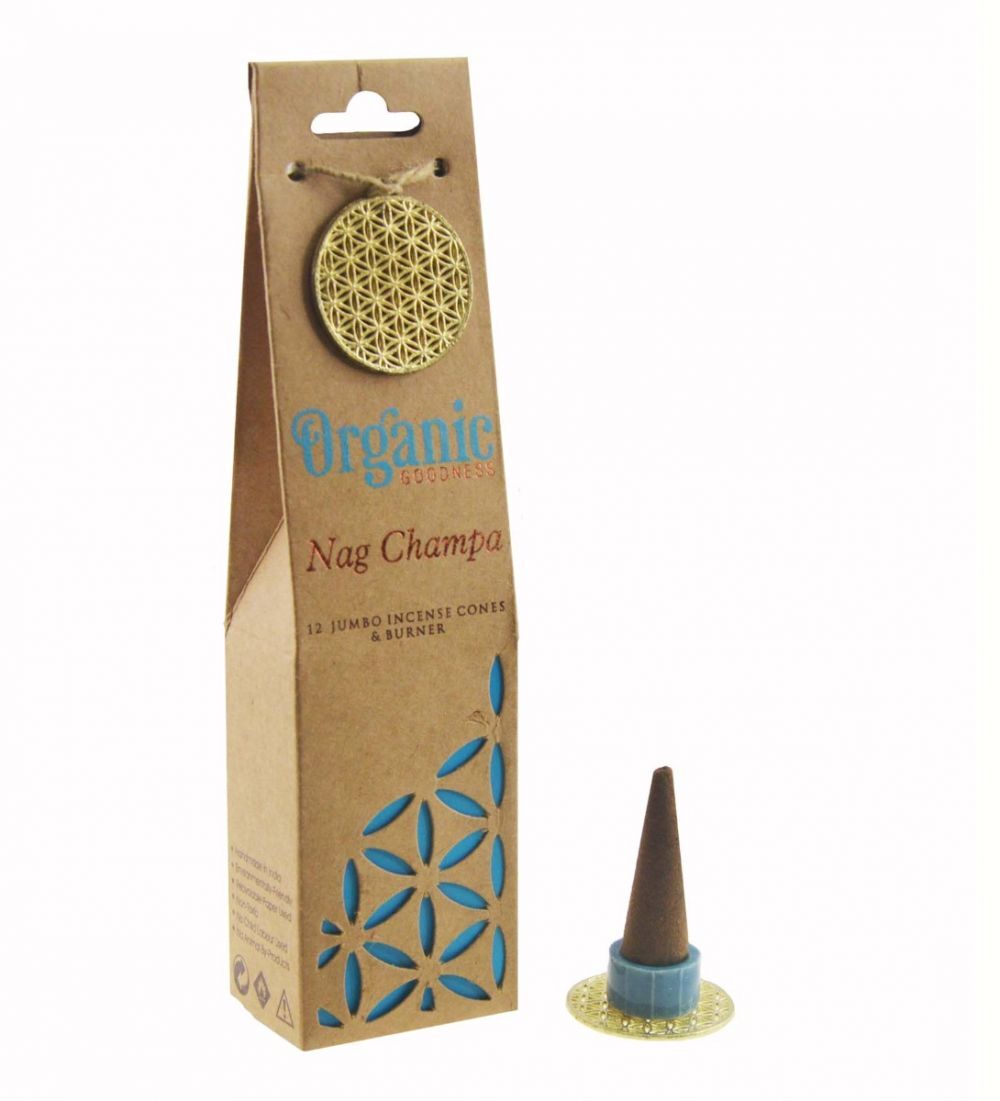 Organic Goodness Nag Champa Incense Cones by Nature's Magick