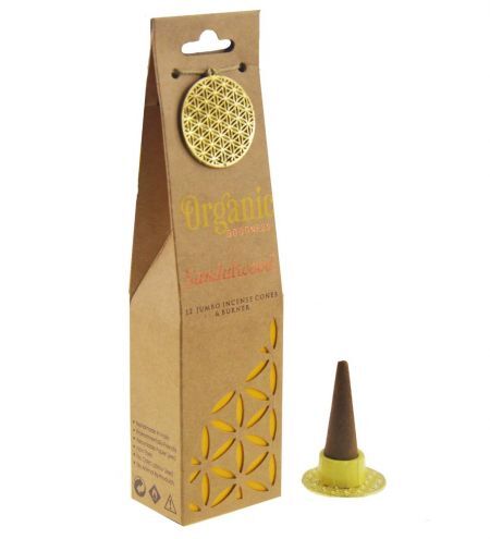 Organic Goodness Sandalwood Incense Cones by Nature's Magick