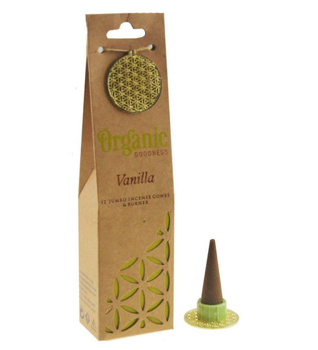 Organic Goodness Vanilla Incense Cones by Nature's Magick