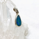 Opal Doublet (Lightning Ridge) Teardrop Cabochon Pendant PPGJ808