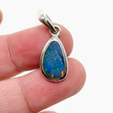 Opal Doublet (Lightning Ridge) Teardrop Cabochon Pendant PPGJ808