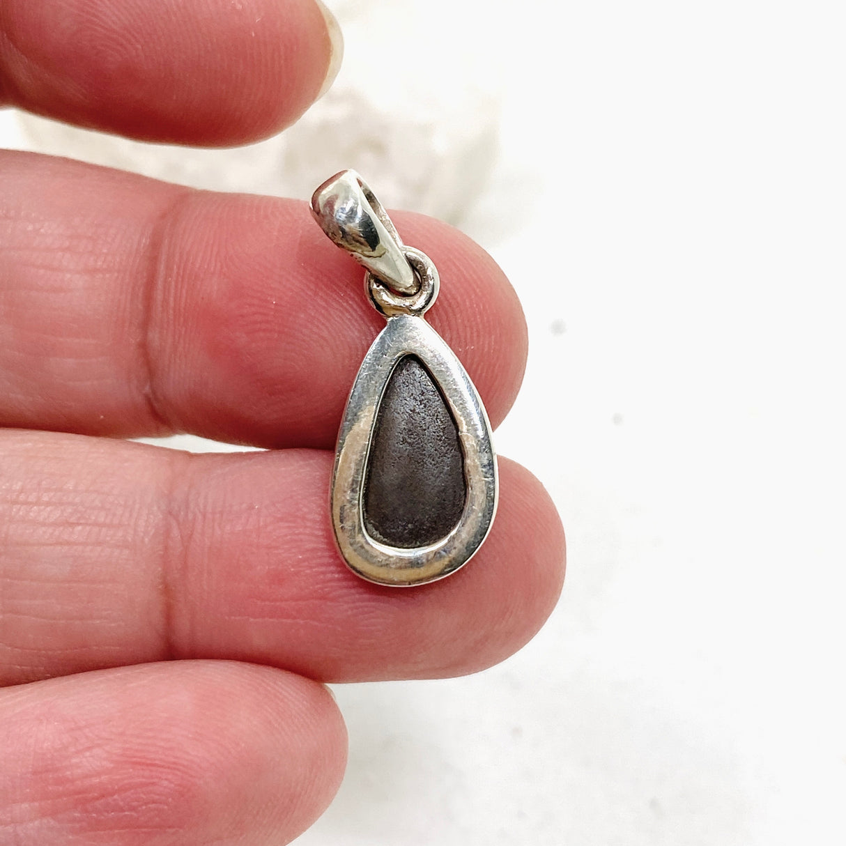 Opal Doublet (Lightning Ridge) Teardrop Cabochon Pendant PPGJ808