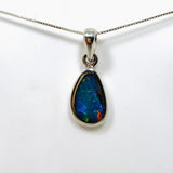 Opal Doublet (Lightning Ridge) Teardrop Cabochon Pendant PPGJ808