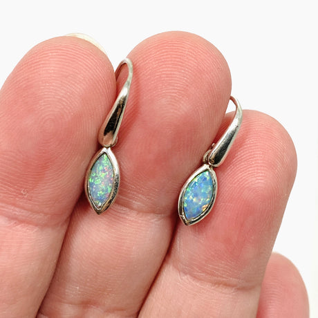 Opal Solid (Lightning Ridge) Marquise Cabochon Earrings PEGJ191