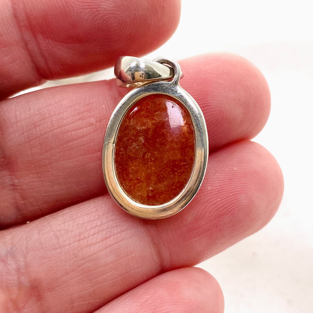 Sunstone Oval Cabochon Pendant PPGJ815