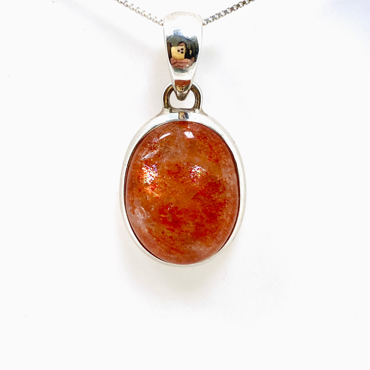 Sunstone Oval Cabochon Pendant PPGJ815