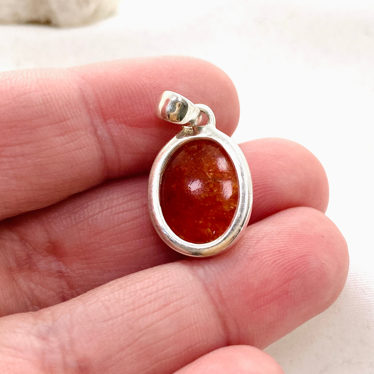 Sunstone Oval Cabochon Pendant PPGJ816