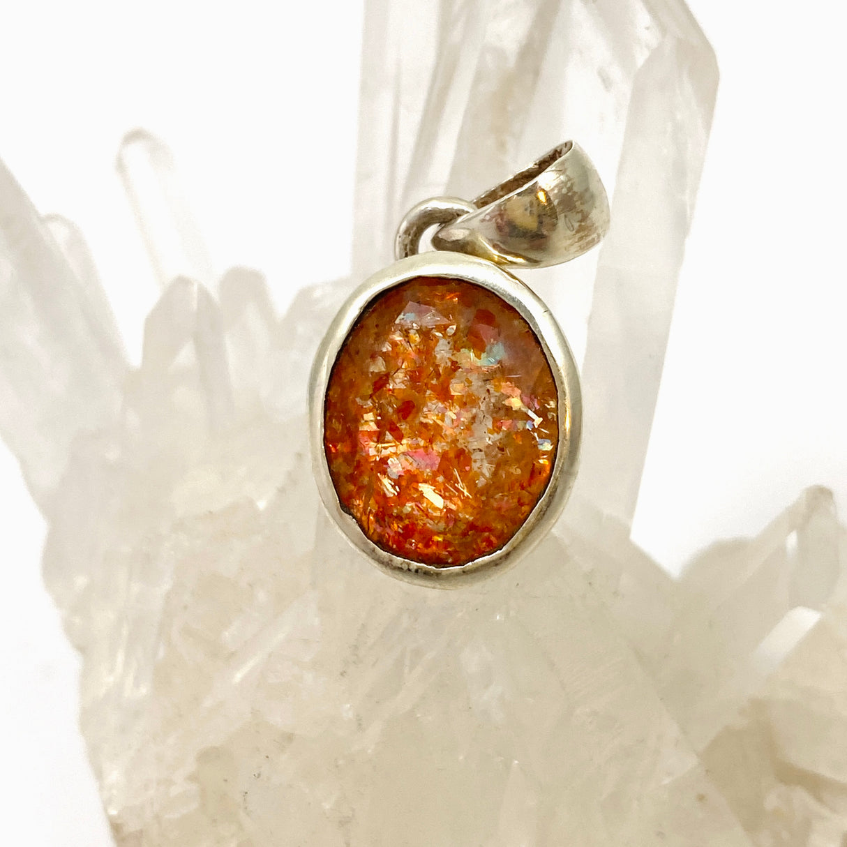 Sunstone Oval Faceted Pendant PPGJ937