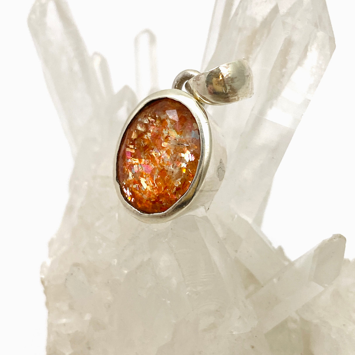 Sunstone Oval Faceted Pendant PPGJ937