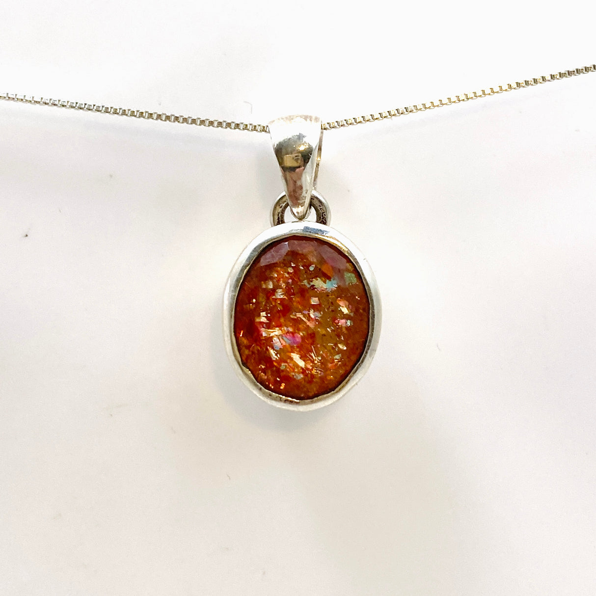 Sunstone Oval Faceted Pendant PPGJ937