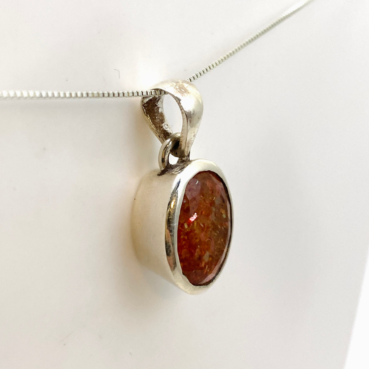 Sunstone Oval Faceted Pendant PPGJ937