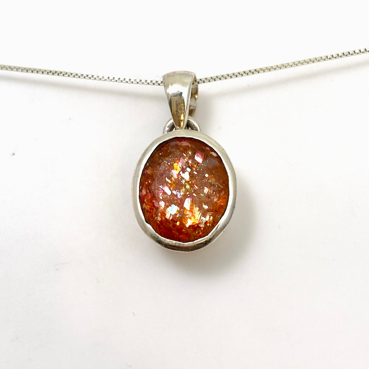 Sunstone Oval Faceted Pendant PPGJ937