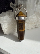 Tiger's Eye Double-Terminated Point Pendant PPGJ1234