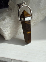 Tiger's Eye Double-Terminated Point Pendant PPGJ1234
