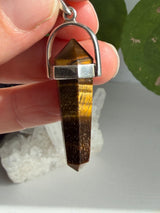 Tiger's Eye Double-Terminated Point Pendant PPGJ1234