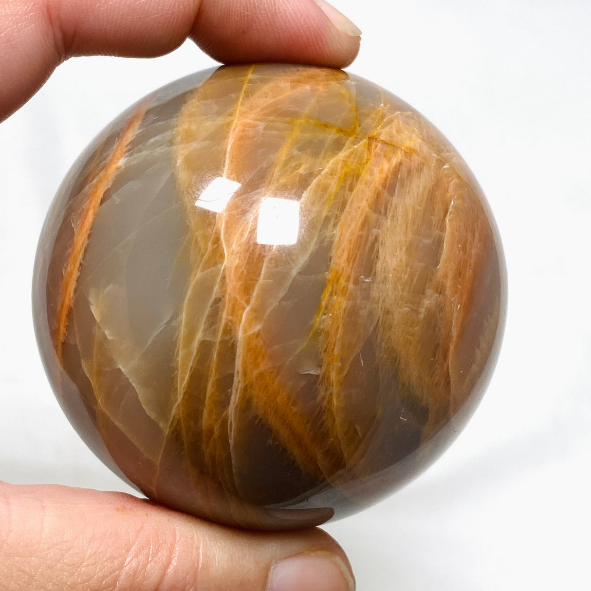 Peach Moonstone Sphere PMS03