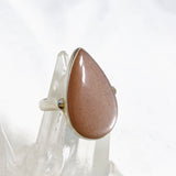 Peach Moonstone Teardrop Ring Size 11 KRGJ2200