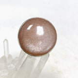 Peach Moonstone Round Ring Size 10 KRGJ2173