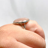 Peach Moonstone Round Ring Size 10 KRGJ2173