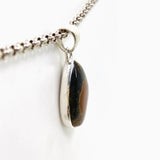 Peanut Obsidian (Perlite) Teardrop Cabochon Pendant KPGJ4765