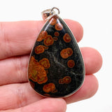 Peanut Obsidian (Perlite) Teardrop Cabochon Pendant KPGJ4766