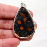 Peanut Obsidian (Perlite) Teardrop Cabochon Pendant KPGJ4766