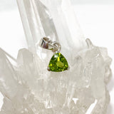 Peridot Trillion Faceted Pendant PPGJ804