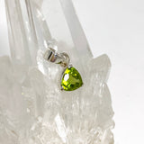 Peridot Trillion Faceted Pendant PPGJ804