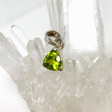 Peridot Trillion Faceted Pendant PPGJ804