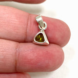 Peridot Trillion Faceted Pendant PPGJ804