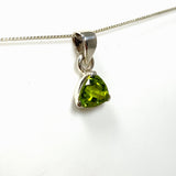 Peridot Trillion Faceted Pendant PPGJ804