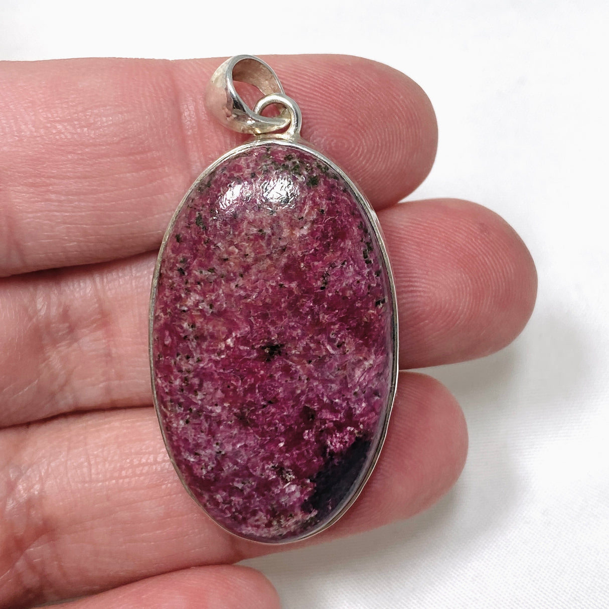 Pink Cobalto Calcite oval pendant KPGJ3890