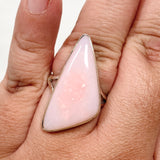 Pink Opal Freeform Cabochon Split Band Ring Size 11 KRGJ3309