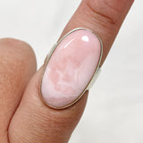 Pink Opal Oval Cabochon Ring Size 8 KRGJ3306