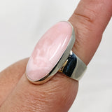 Pink Opal Oval Cabochon Ring Size 8 KRGJ3306