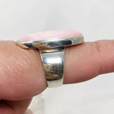 Pink Opal Oval Cabochon Ring Size 8 KRGJ3306