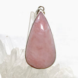 Pink Opal Teardrop Cabochon Pendant in a Hammered Setting KPGJ4669