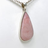 Pink Opal Teardrop Cabochon Pendant in a Hammered Setting KPGJ4669