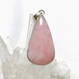 Pink Opal Teardrop Cabochon Pendant in a Hammered Setting KPGJ4670