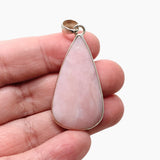 Pink Opal Teardrop Cabochon Pendant in a Hammered Setting KPGJ4670