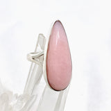 Pink Opal Teardrop Cabochon Split Band Ring Size 8 KRGJ3308