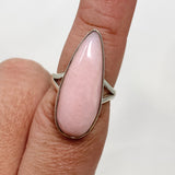 Pink Opal Teardrop Cabochon Split Band Ring Size 8 KRGJ3308