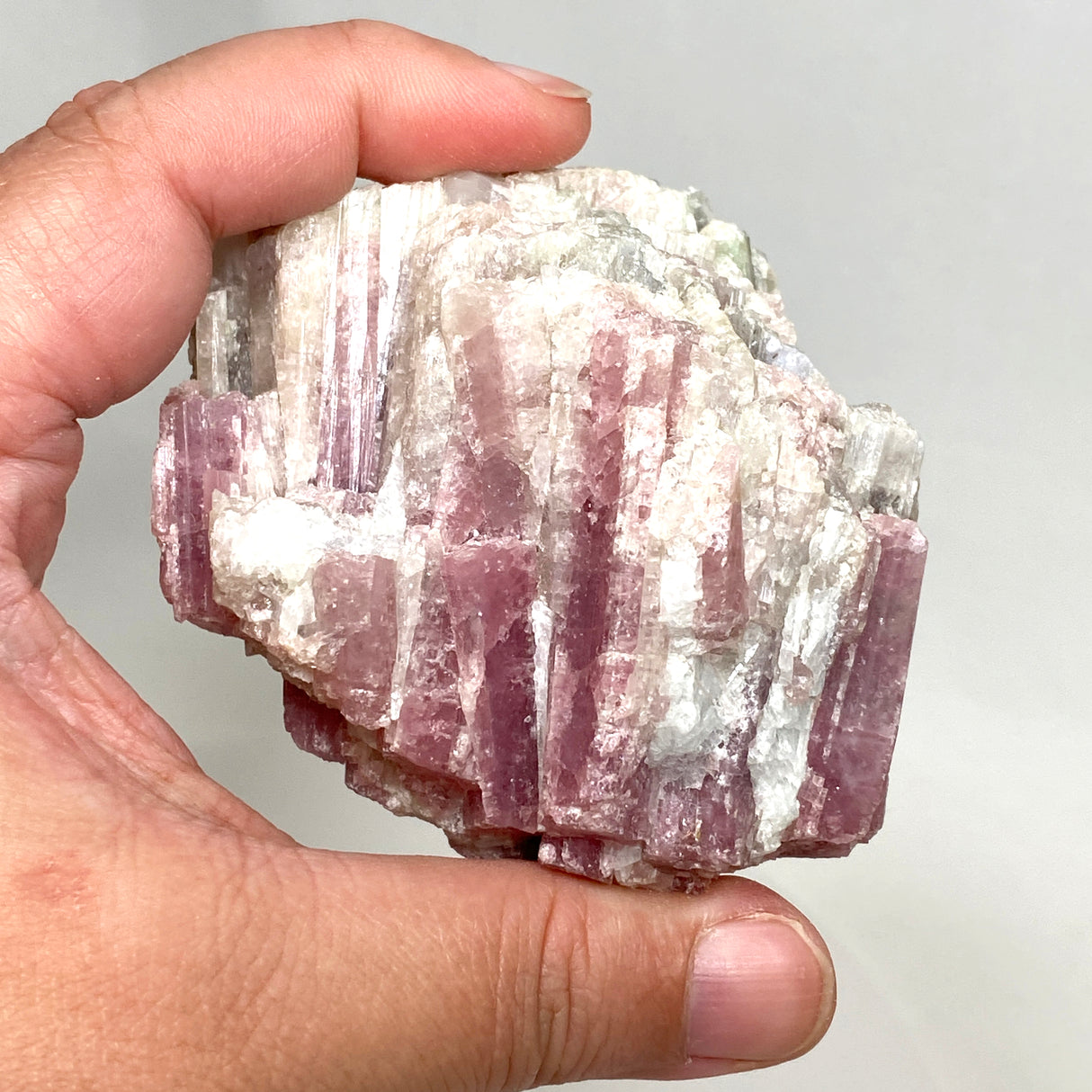 Pink Tourmaline on Quartz PTQ-04