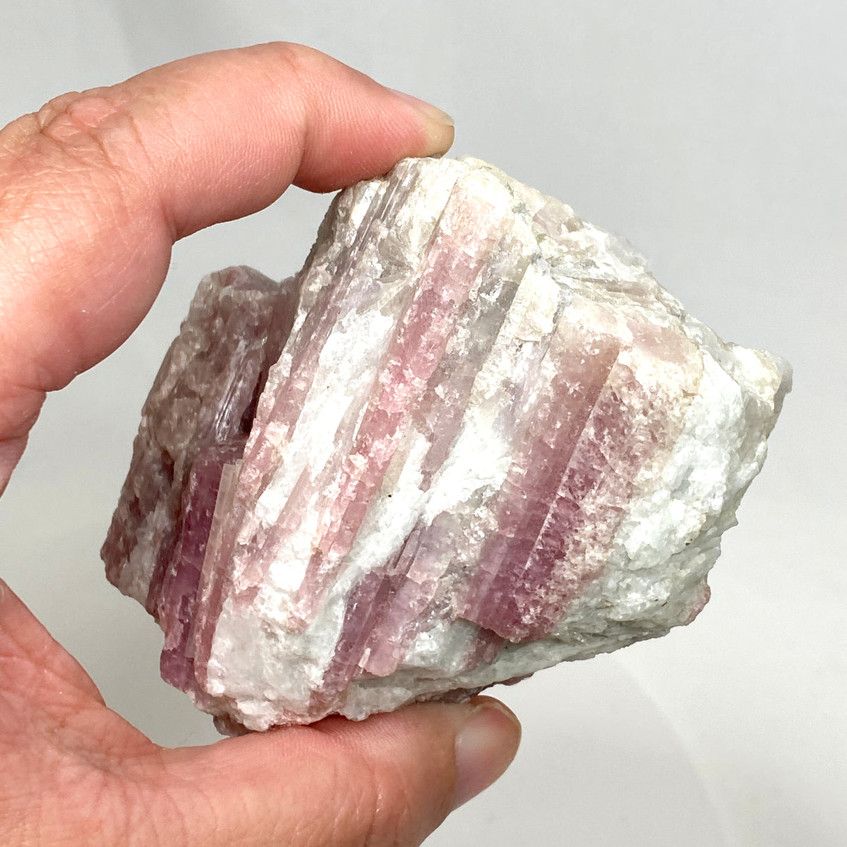 Pink Tourmaline on Quartz PTQ-04