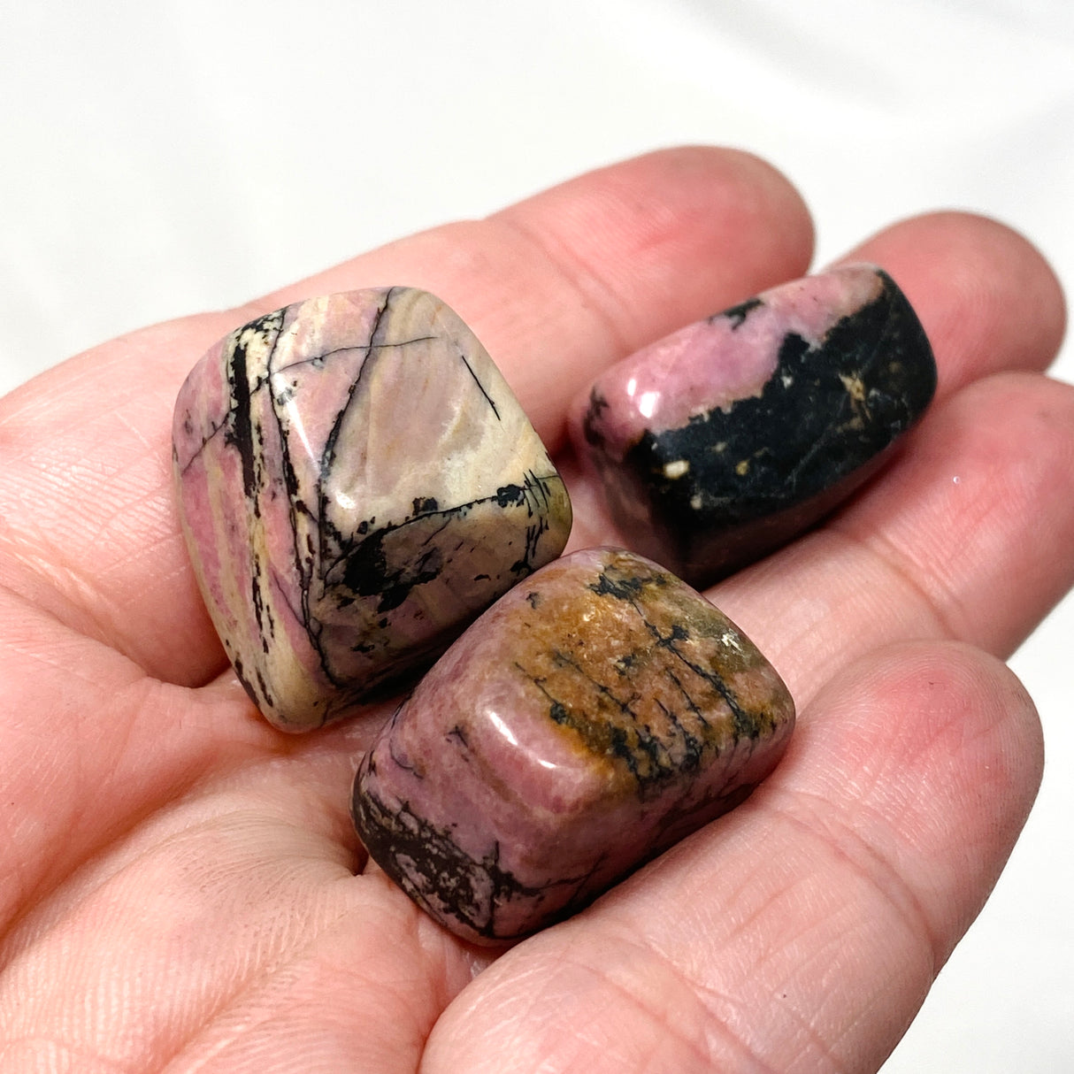 Rhodonite tumbled stone