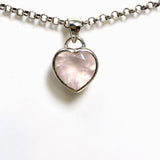 Rose Quartz Heart Faceted Pendant PPGJ904