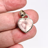 Rose Quartz Heart Faceted Pendant PPGJ904