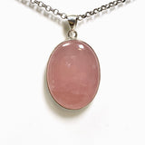 Rose Quartz Oval Cabochon Pendant KPGJ4683